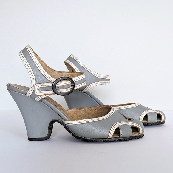 🇵🇹 Fly Girl By Fly London Block Heel Leather Sandals Made In Portugal - Picture 3 of 11